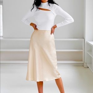 NWOT Aritzia Babaton Slip Skirt